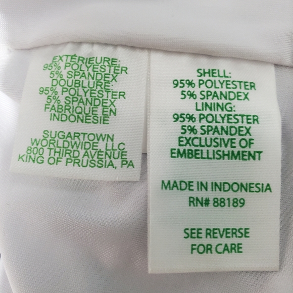 Lilly Pulitzer Bristol navy green Tiger Palm beaded sleeveless sheath dress XL - Picture 11 of 13